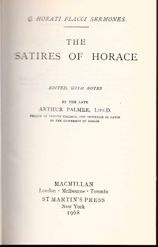 Stock image for Horace's Satires and Epistles for sale by ThriftBooks-Dallas