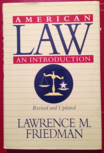 Imagen de archivo de American Law: An Introduction a la venta por Wonder Book