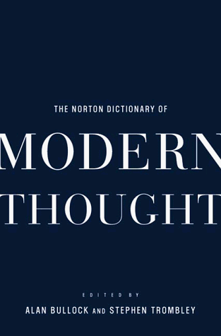 Beispielbild fr The Norton Dictionary of Modern Thought zum Verkauf von Half Price Books Inc.