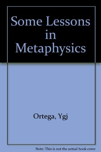 9780393085914: SOME LESSONS IN METAPHYSICS CL