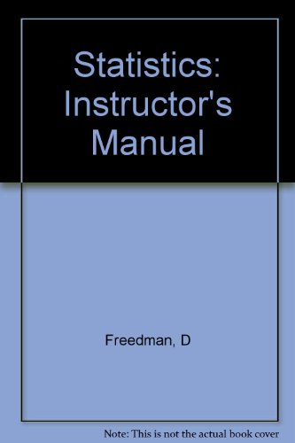 9780393090413: STAT 1E-IM PA (Instructors Manual)