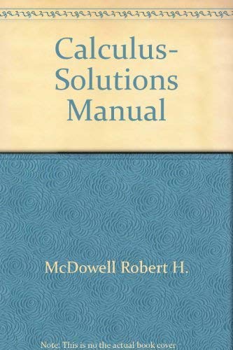 Stock image for Calculus, Solutions Manual for sale by ThriftBooks-Dallas