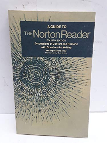 Stock image for A Guide to the Norton Reader: Discussions of content and Rhetoric with Questions for Writing for sale by Dunaway Books