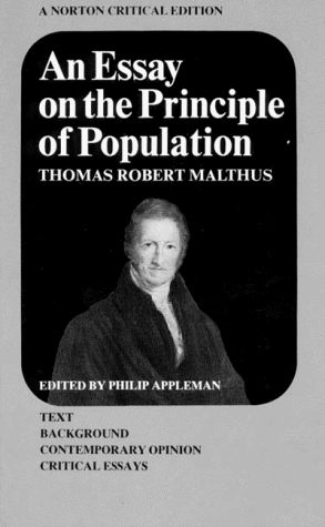 Stock image for An Essay on the Principle of Population: Text, Sources and Background, Criticism (Norton Critical Edition) for sale by Magus Books Seattle