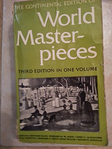 Imagen de archivo de The Continental Edition of World Masterpieces Third edition in one Volume a la venta por Library House Internet Sales
