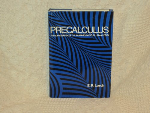 Beispielbild fr Precalculus; fundamentals of mathematical analysis zum Verkauf von ThriftBooks-Dallas