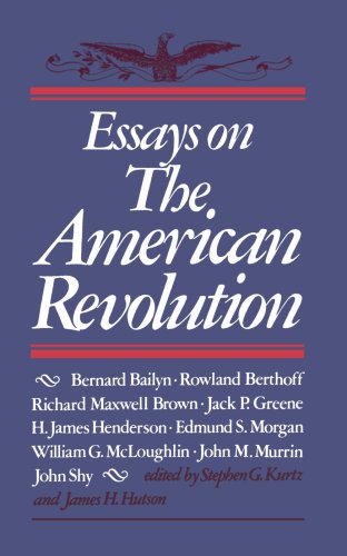 Beispielbild fr Essays on the American Revolution zum Verkauf von Better World Books