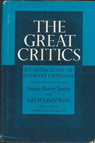 Imagen de archivo de Great Critics a la venta por Better World Books
