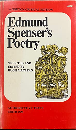 Imagen de archivo de Edmund Spenser's Poetry a la venta por Wonder Book
