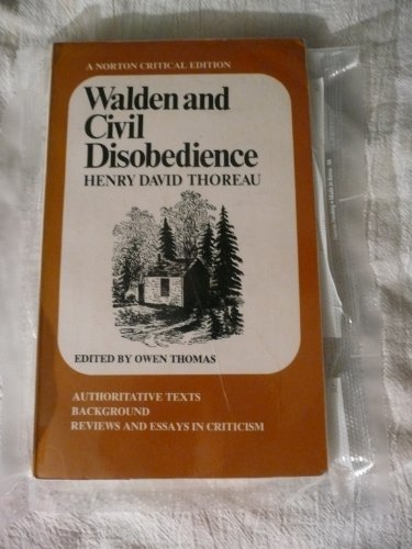 9780393096651: Walden and Civil Disobedience: A Norton Critical Edition