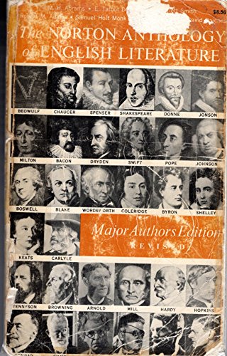 Stock image for The Norton Anthology of English Literature Major Authors Edition Revised for sale by HPB-Ruby