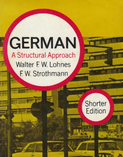 Stock image for German; a Structural Approach for sale by Better World Books: West