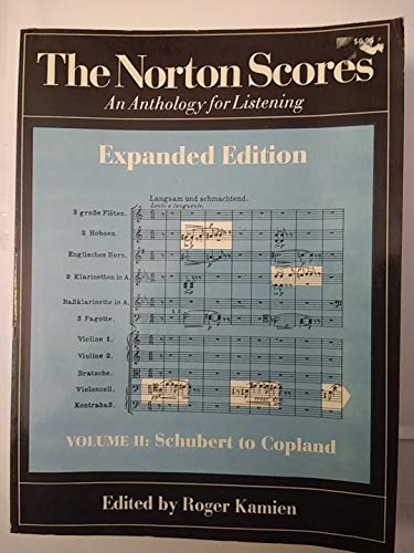 Beispielbild fr The Norton Scores, Volume 2: Schubert to Copland (Expanded Edition) zum Verkauf von ThriftBooks-Atlanta