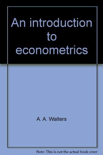 9780393099317: An introduction to econometrics