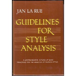 9780393099461: GUIDLINES FOR STYLE ANALYSIS CL