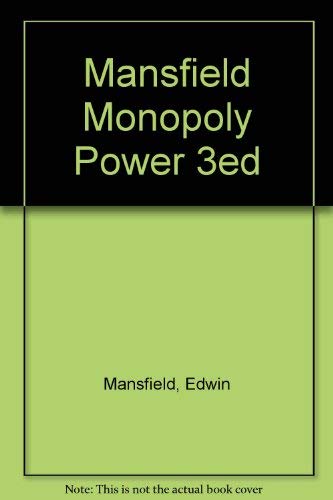 Beispielbild fr Monopoly Power and Economic Performance zum Verkauf von Better World Books