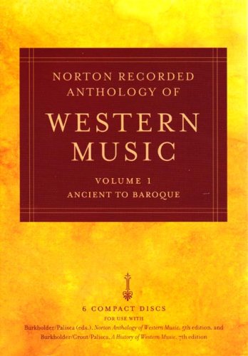 Stock image for Norton Recorded Anthology of Western Music (Fifth Edition) (Vol. 1: Ancient to Baroque) for sale by SecondSale