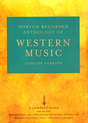 Beispielbild fr Norton Recorded Anthology of Western Music zum Verkauf von HPB-Red