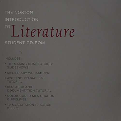 Beispielbild fr W.W. Norton: The Norton Introduction To Literature: Student CD-ROM: Original Wraps (2007 Copyright) zum Verkauf von ~Bookworksonline~