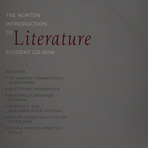 Imagen de archivo de W.W. Norton: The Norton Introduction To Literature: Student CD-ROM: Original Wraps (2007 Copyright) a la venta por ~Bookworksonline~