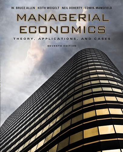 Stock image for Managerial Economics: Theory, Applications, and Cases (Seventh International Student Edition) for sale by GF Books, Inc.