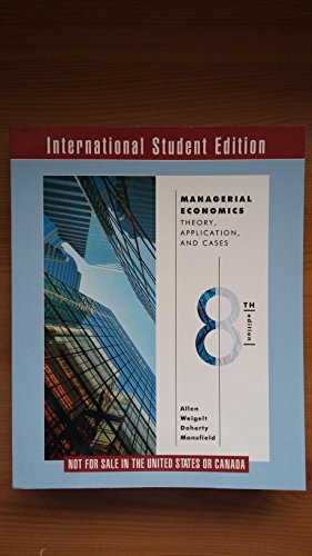 Stock image for Managerial Economics: Theory, Applications, and Cases for sale by AwesomeBooks