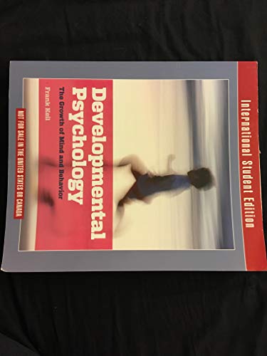 Imagen de archivo de Developmental Psychology: The Growth of Mind and Behavior a la venta por ZBK Books