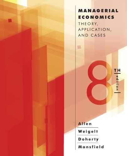 Beispielbild fr Managerial Economics: Theory, Applications, and Cases zum Verkauf von BooksRun