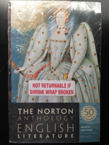 9780393129977: The Norton Anthology: English Literature with Shakespeare's Hamlet (Ed. Miola)