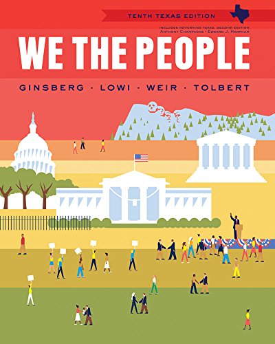 Beispielbild fr We the People, Texas Edition 10th edition zum Verkauf von Better World Books