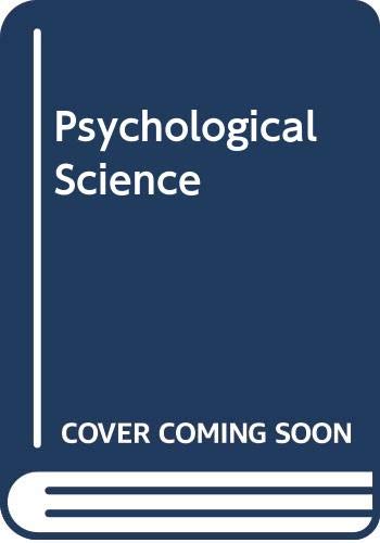 Stock image for Psychological Science for sale by Wrigley Books
