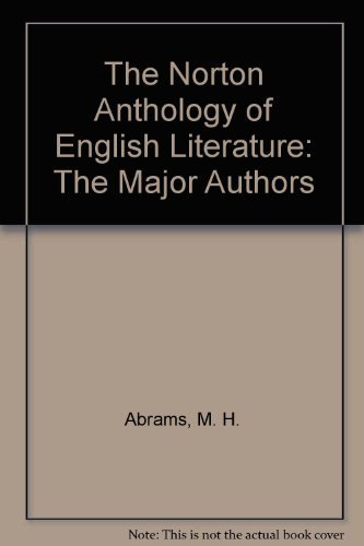 9780393170689: The Norton Anthology of English Literature: The Major Authors