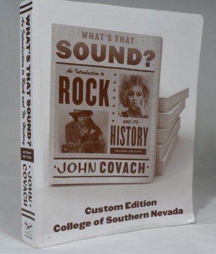 Stock image for What's That Sound? An Introductionto Rock and Its History 2nd Edition Custom Edition for College of for sale by ThriftBooks-Dallas