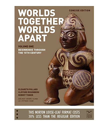 Beispielbild fr Worlds Together, Worlds Apart: A History of the World: From the Beginnings of Humankind to the Present (Concise Edition) (Vol. 1) zum Verkauf von HPB-Red