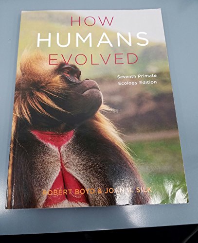 Imagen de archivo de How Humans Evolved (Seventh Primate Ecology Edition) a la venta por HPB-Red