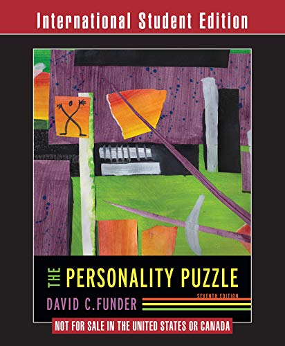 Beispielbild fr The Personality Puzzle (7th/Intl Student Edn) zum Verkauf von Anybook.com