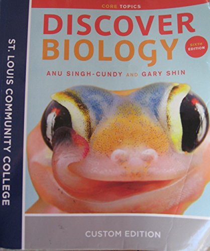 Stock image for Discover Biology w/ Access Code Core Topics St. Louis Community CollegeCustom Ed for sale by Irish Booksellers