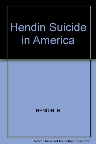 Beispielbild fr Suicide in America zum Verkauf von SuzyQBooks