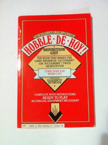 9780393303315: Hobble-De-Hoy! the Word Game for Geniuses: 1001 Curious Words and Definitions
