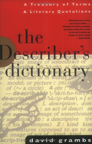 Stock image for The Describers Dictionary A Tr for sale by SecondSale