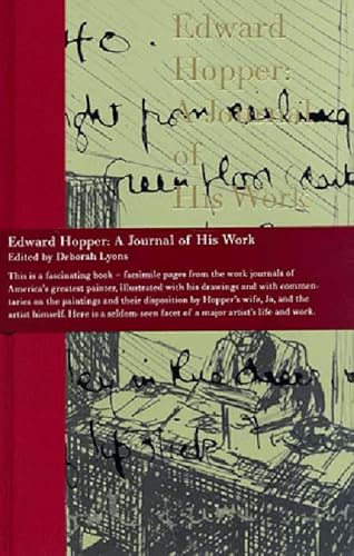 Edward Hopper: A Journal of His Work (9780393313307) by Hopper, Edward; Lyons, Deborah; O'Doherty, Brian