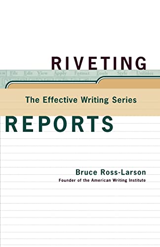 Imagen de archivo de Riveting Reports a la venta por Better World Books: West