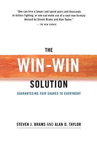 Stock image for The Win-Win Solution: Guaranteeing Fair Shares to Everybody (Norton Paperback) for sale by SecondSale