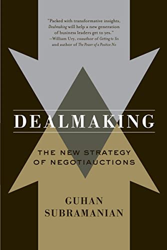 Beispielbild für Dealmaking: The New Strategy of Negotiauctions (First Edition) zum Verkauf von SecondSale