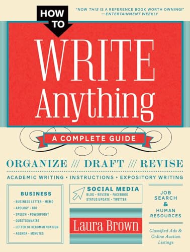 Beispielbild fr How to Write Anything : A Complete Guide zum Verkauf von Better World Books