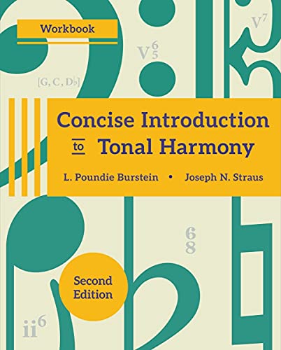 9780393417036: Concise Introduction to Tonal Harmony Workbook