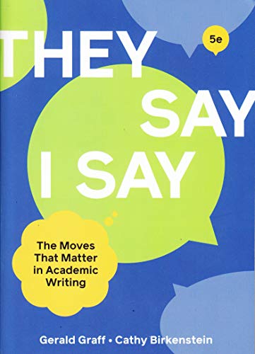 Stock image for They Say / I Say" | 5e | Review Copy for sale by Half Price Books Inc.