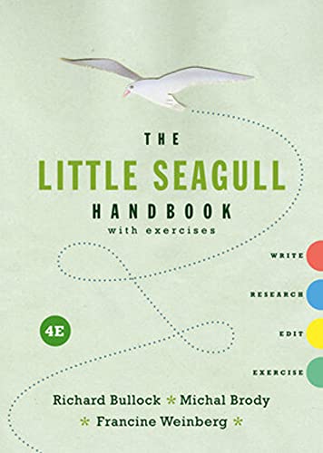 Beispielbild fr The Little Seagull Handbook with Exercises, 4th Edition zum Verkauf von Better World Books