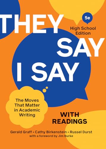 Imagen de archivo de "They Say / I Say" with Readings: The Moves That Matter in Academic Writing a la venta por HPB-Red