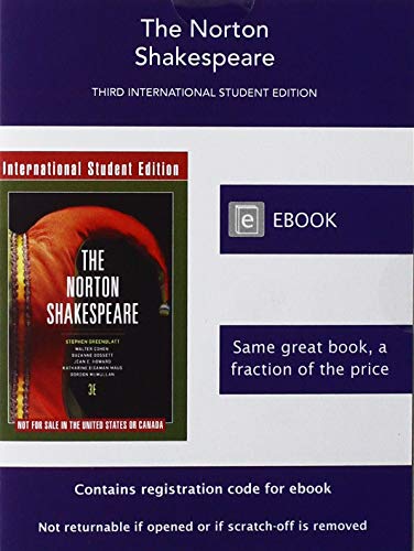 9780393602333: The Norton Shakespeare Third International Student Edition, Digital product license key